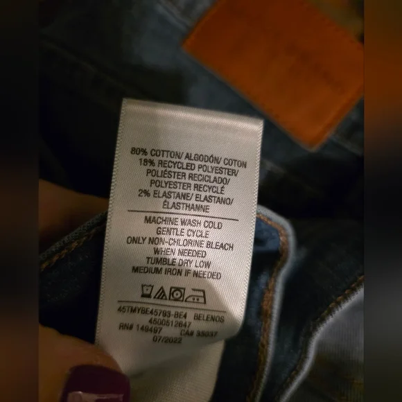 Joe's Jeans Classic Blue Distressed Women's Jeans - Picture 7 of 7